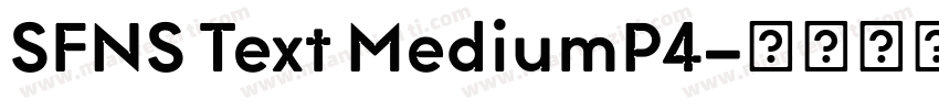 SFNS Text MediumP4字体转换
